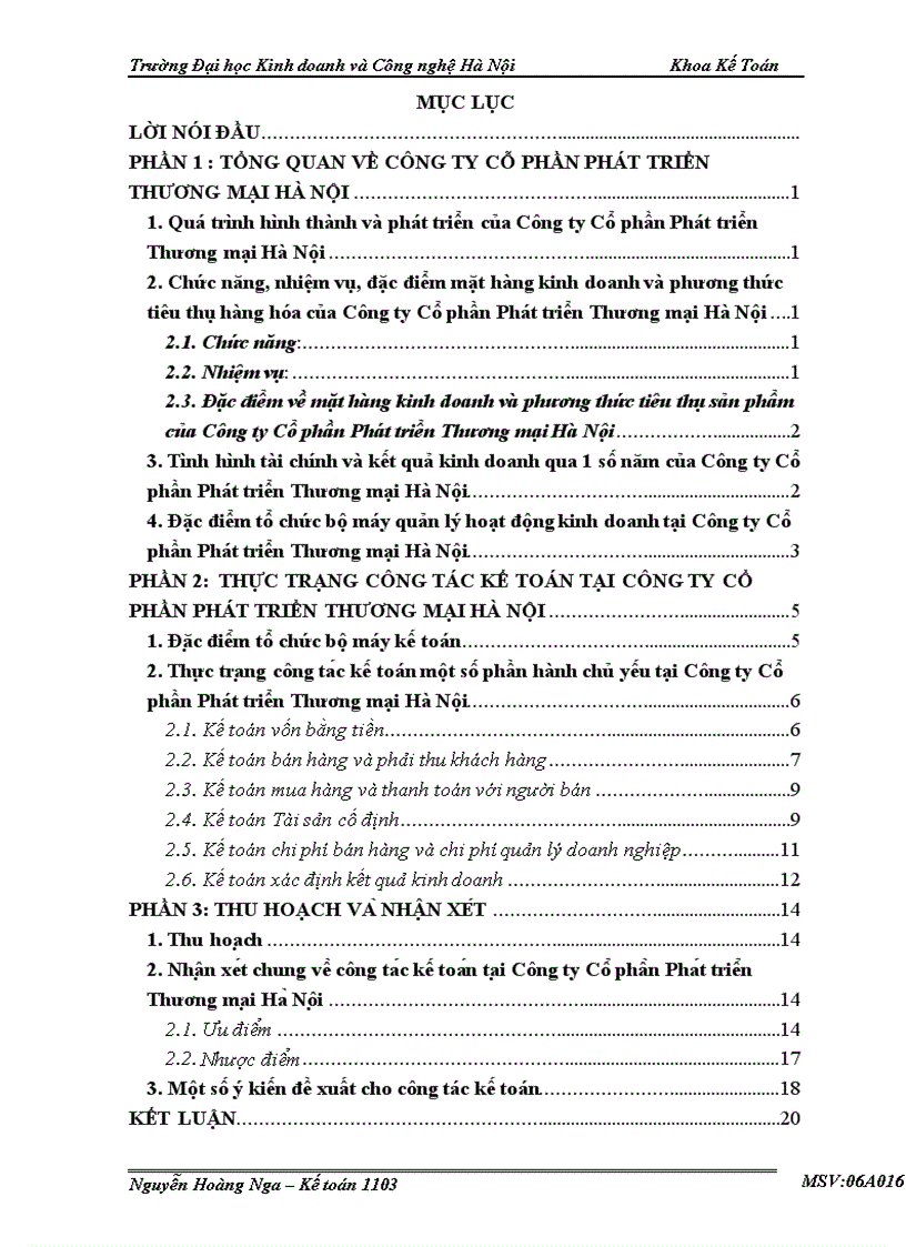 image for page Thực tế công tác kế toán tại Công ty CP Phát triển Thương mại Hà Nội