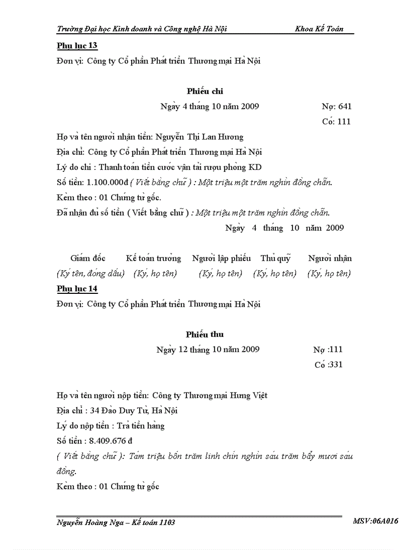 image for page Thực tế công tác kế toán tại Công ty CP Phát triển Thương mại Hà Nội