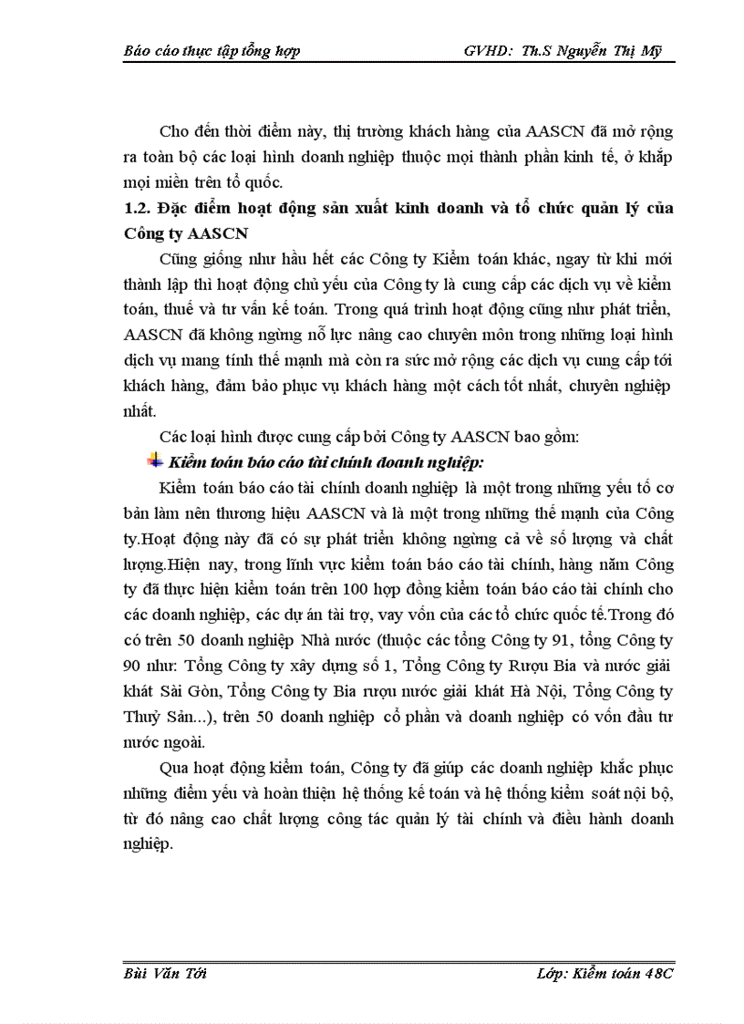 image for page Đặc điểm tổ chức kiểm toán của Chi nhánh Công ty TNHH Dịch vụ Tư vấn Kế toán và Kiểm toán Nam Việt (AASCN)