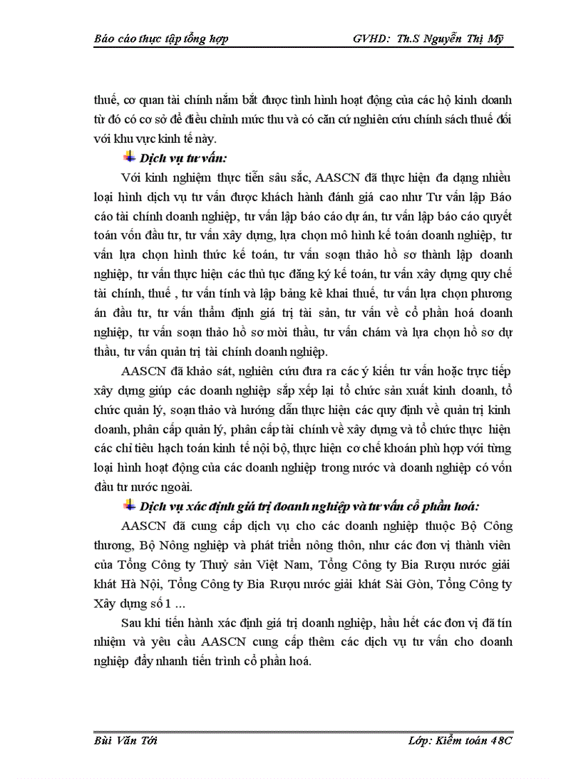 image for page Đặc điểm tổ chức kiểm toán của Chi nhánh Công ty TNHH Dịch vụ Tư vấn Kế toán và Kiểm toán Nam Việt (AASCN)