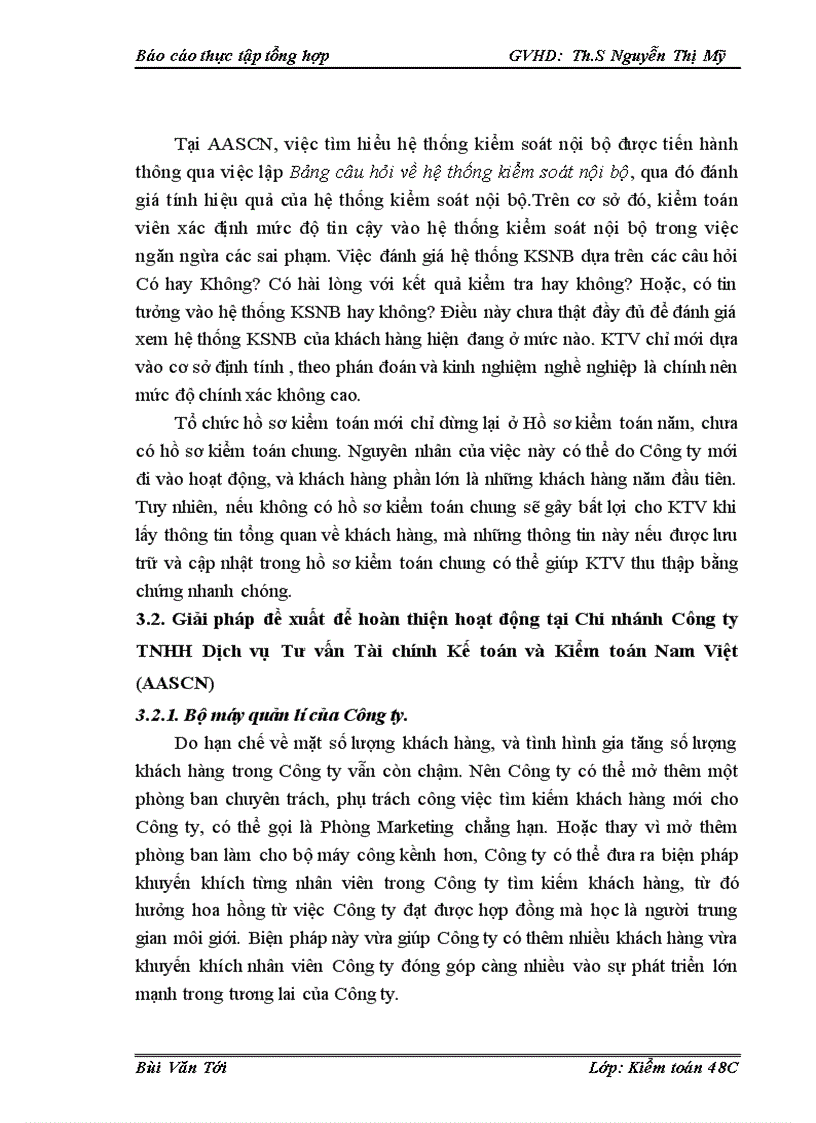 image for page Đặc điểm tổ chức kiểm toán của Chi nhánh Công ty TNHH Dịch vụ Tư vấn Kế toán và Kiểm toán Nam Việt (AASCN)