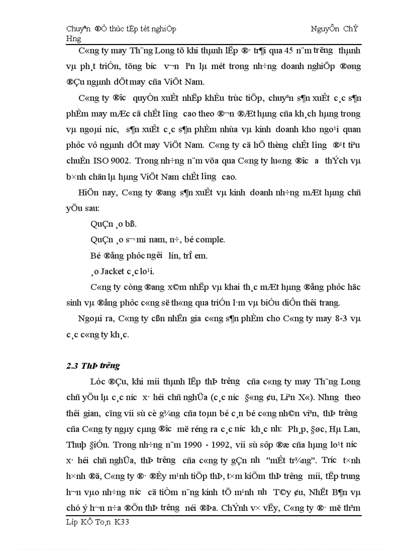 image for page Hạch toán chi phí sản xuất và tính giá thành sản phẩm tại Công ty may Thăng Long.