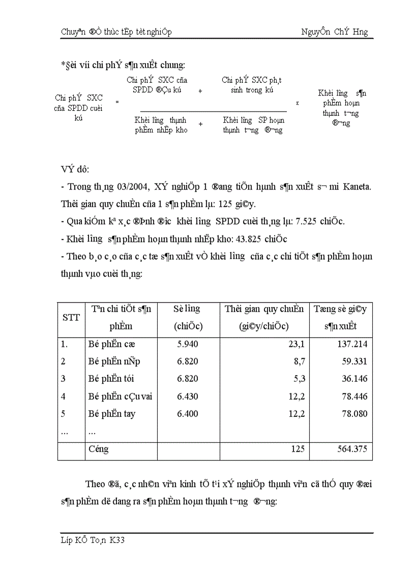 image for page Hạch toán chi phí sản xuất và tính giá thành sản phẩm tại Công ty may Thăng Long.