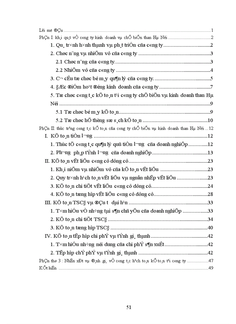 image for page Những vấn đề cơ bản khái quát trong công tác hạch toán kế toán tại công ty chế biến và kinh doanh than Hà Nội