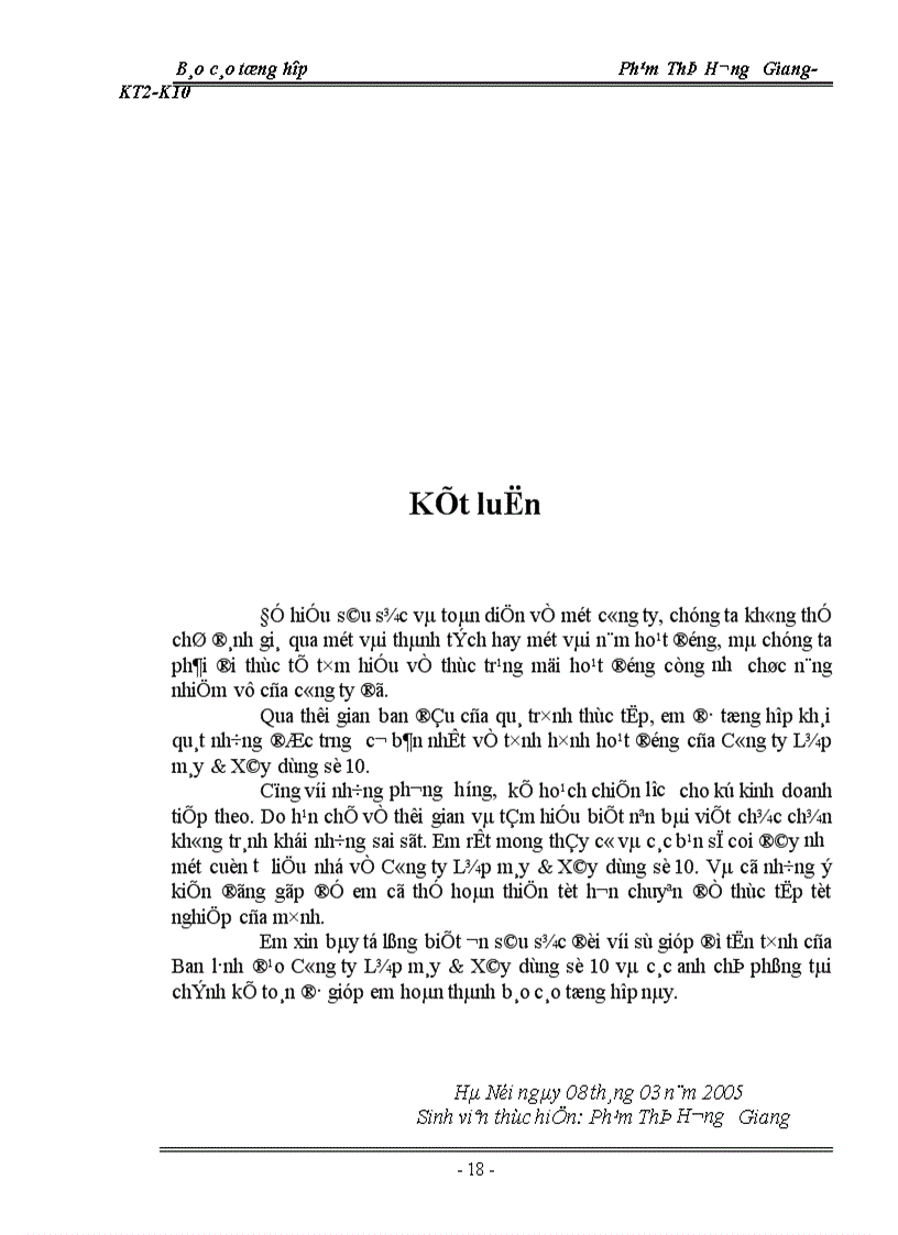 image for page Tình hình hoạt động của công ty Lắp máy & Xây dựng số 10