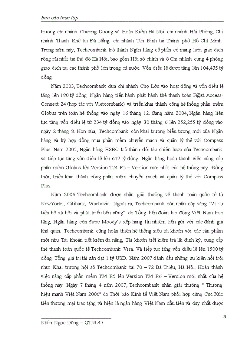 image for page Báo cáo thực tập tại Ngân hàng TMCP Kỹ thương Việt Nam