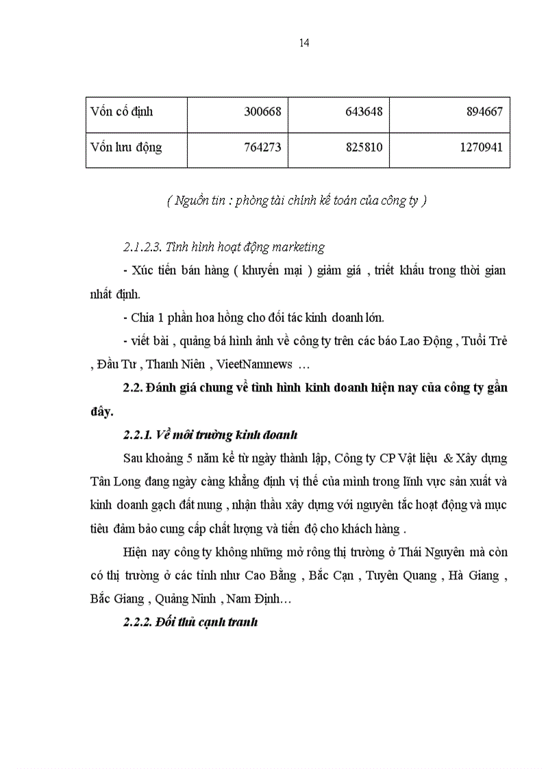 image for page Báo cáo thực tập tại Công ty CP Vật liệu và Xây dựng Tân Long