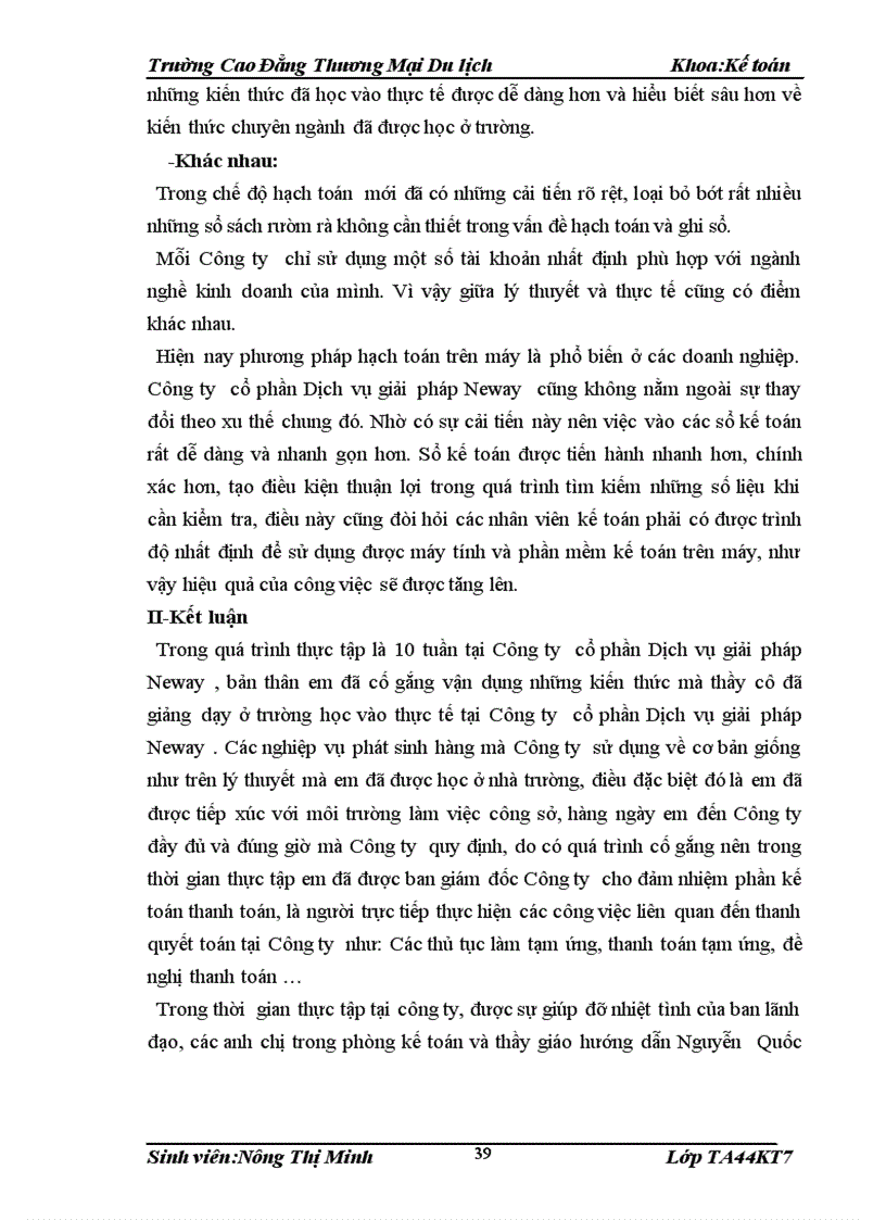 image for page Kế toán bán hàng và xác định kết quả kinh doanh tại Công ty cổ phần Dịch vụ giải pháp Neway