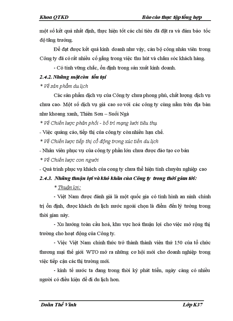 image for page Báo cáo thực tập tổng hợp tại Công ty cổ phần Du lịch Thác Đa - ATIP