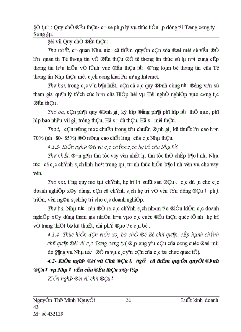 image for page Quy chế đấu thầu- cơ sở pháp lý và thực tiễn áp dụng tại Tổng ng ty Sông Đà.