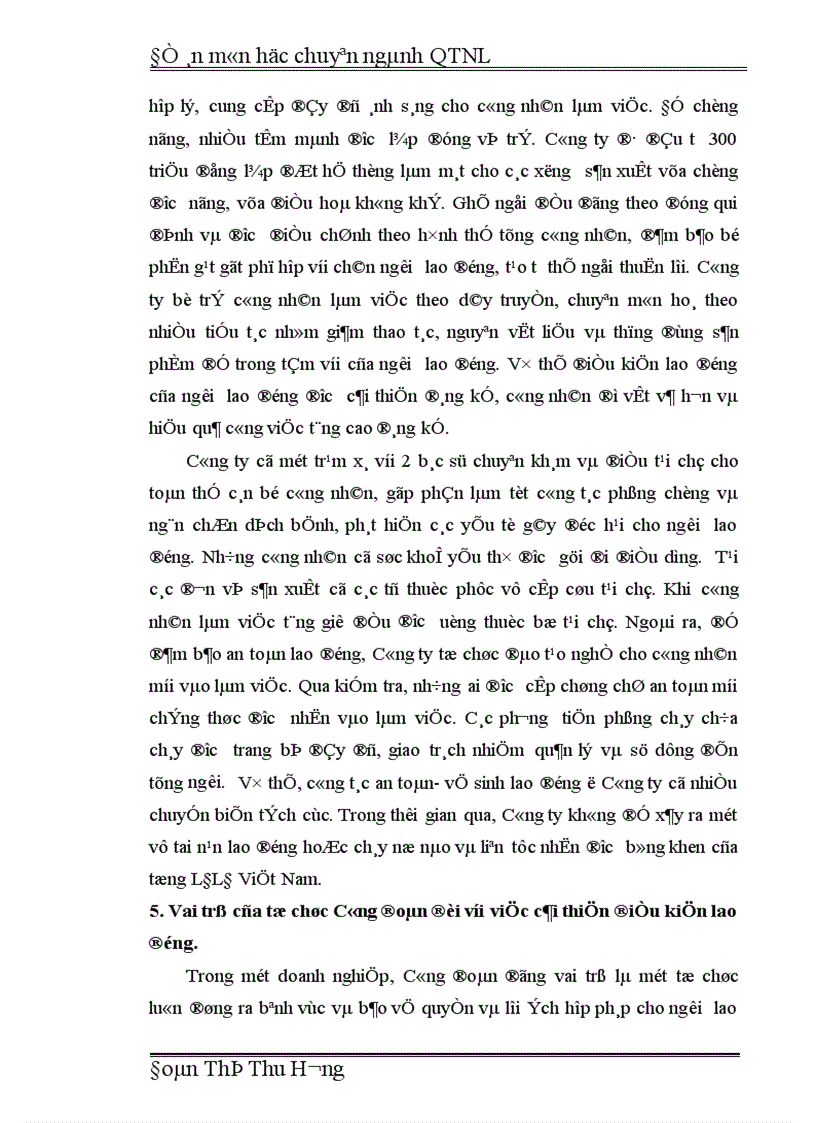 image for page Điều kiện lao động trong các doanh nghiệp