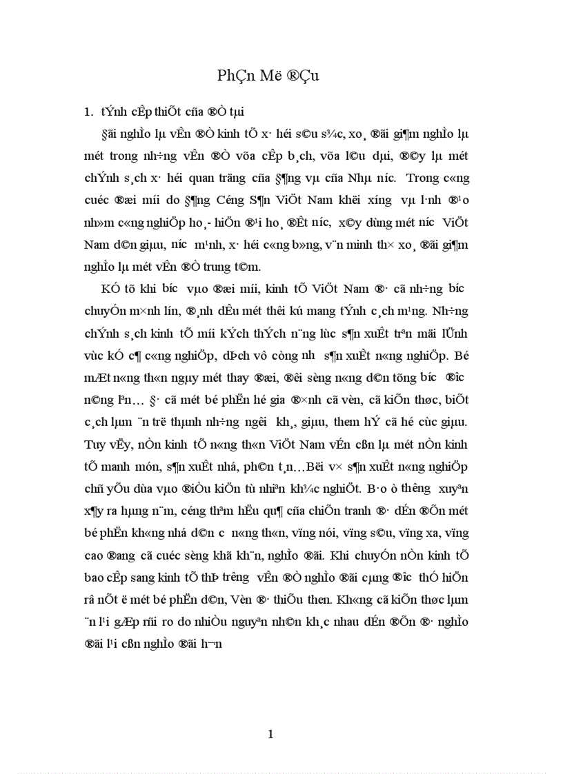 image for page Hỗ trợ vay vốn xoá đói giảm nghèo và hiệu quả vốn vay của các hộ nghèo ở xâ Phong Hải, huyện Bảo Thắng, tỉnh Lào Cai nhằm nêu lên thực trạng nghèo đói và cách khắc phục tình trạng nghèo đói ở đây