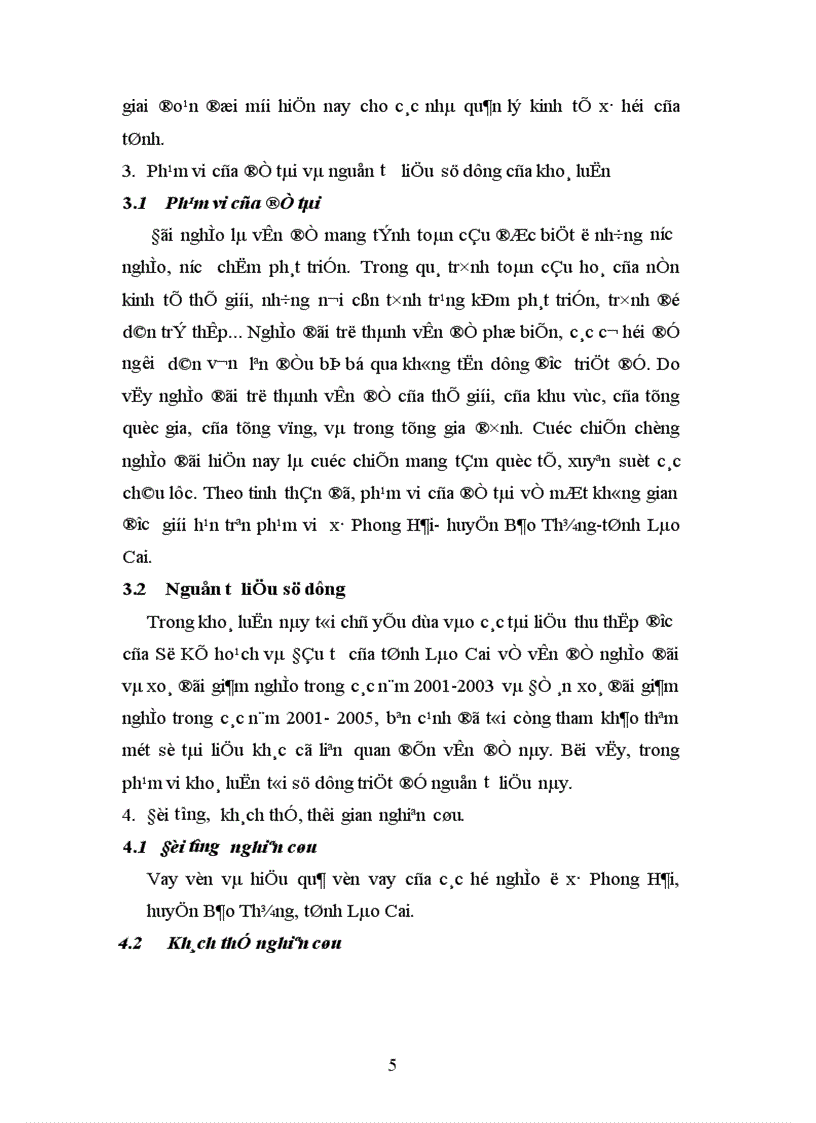 image for page Hỗ trợ vay vốn xoá đói giảm nghèo và hiệu quả vốn vay của các hộ nghèo ở xâ Phong Hải, huyện Bảo Thắng, tỉnh Lào Cai nhằm nêu lên thực trạng nghèo đói và cách khắc phục tình trạng nghèo đói ở đây