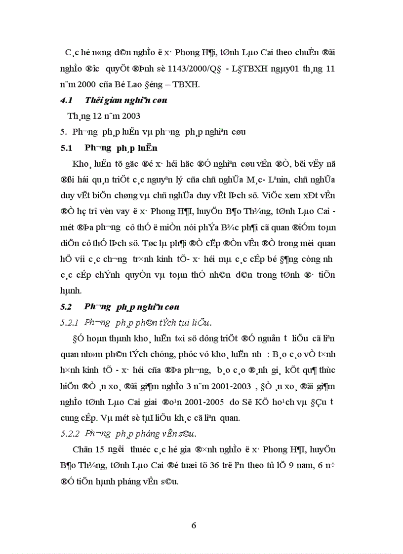 image for page Hỗ trợ vay vốn xoá đói giảm nghèo và hiệu quả vốn vay của các hộ nghèo ở xâ Phong Hải, huyện Bảo Thắng, tỉnh Lào Cai nhằm nêu lên thực trạng nghèo đói và cách khắc phục tình trạng nghèo đói ở đây
