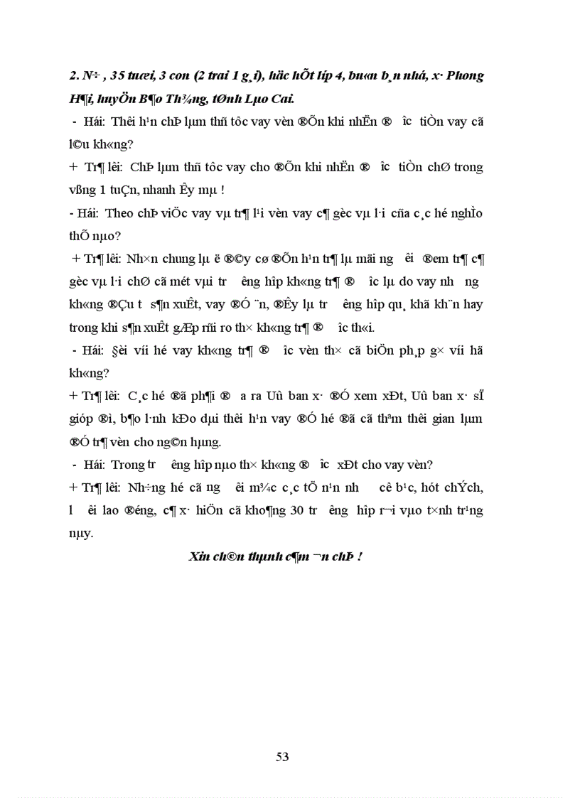 image for page Hỗ trợ vay vốn xoá đói giảm nghèo và hiệu quả vốn vay của các hộ nghèo ở xâ Phong Hải, huyện Bảo Thắng, tỉnh Lào Cai nhằm nêu lên thực trạng nghèo đói và cách khắc phục tình trạng nghèo đói ở đây