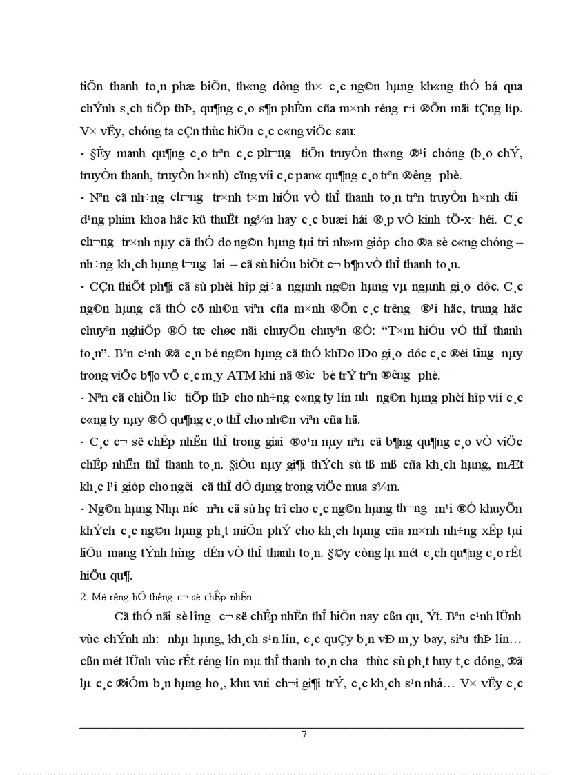 image for page Thực trạng của dịch vụ thanh toán thẻ quốc tế tại Việt Nam và kiến nghị một số giải pháp cho việc phát triển hoạt động kinh doanh thẻ trong tương lai ở Việt Nam.