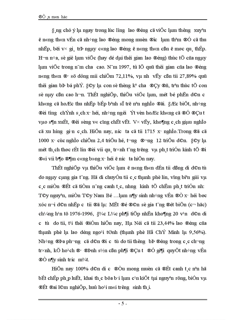 image for page Thực trạng và những giải pháp về việc làm ở nông thôn nước ta hiện nay