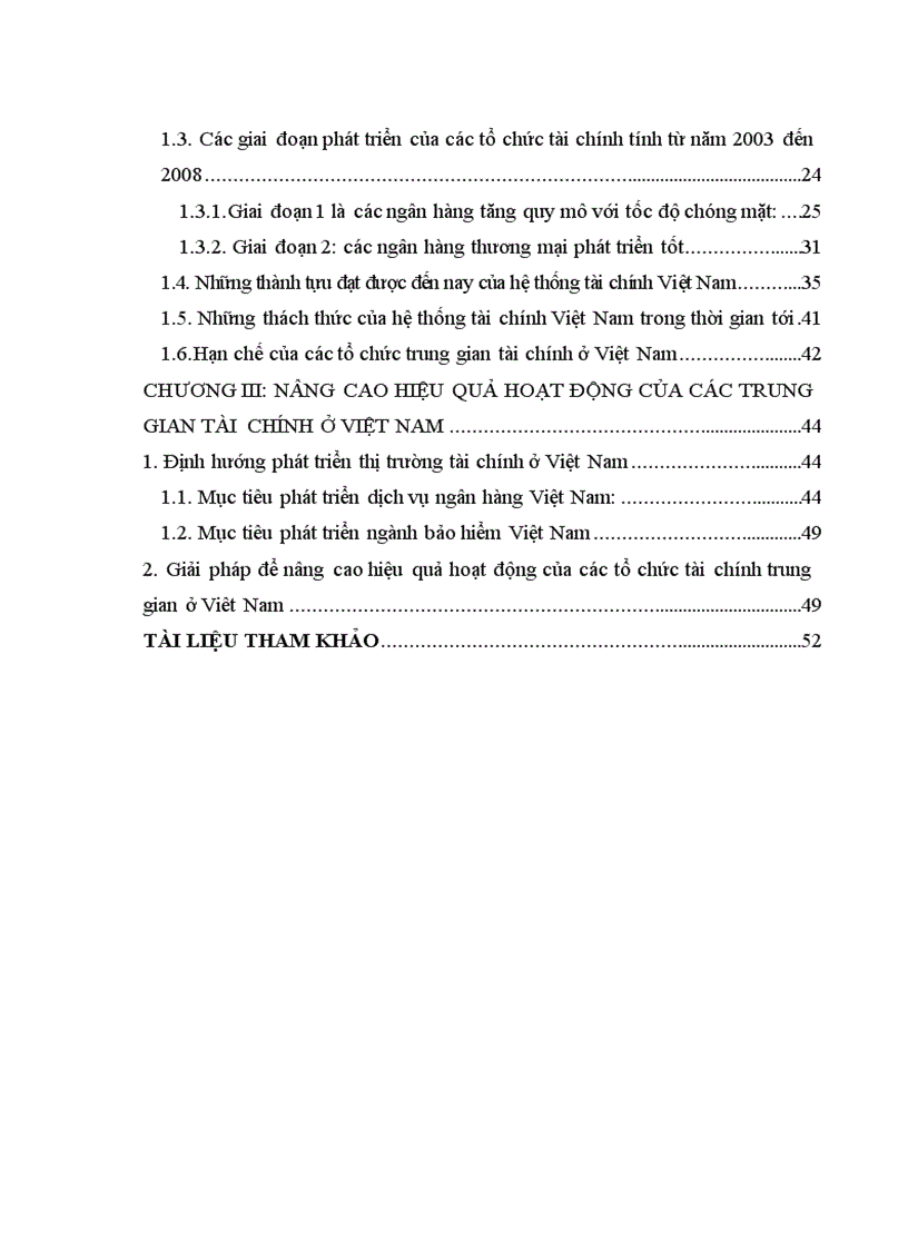 image for page Nghiên cứu những hoạt động cơ bản của các tổ chức tài chính trung gian ở Việt Nam giai đoạn 2003-2008