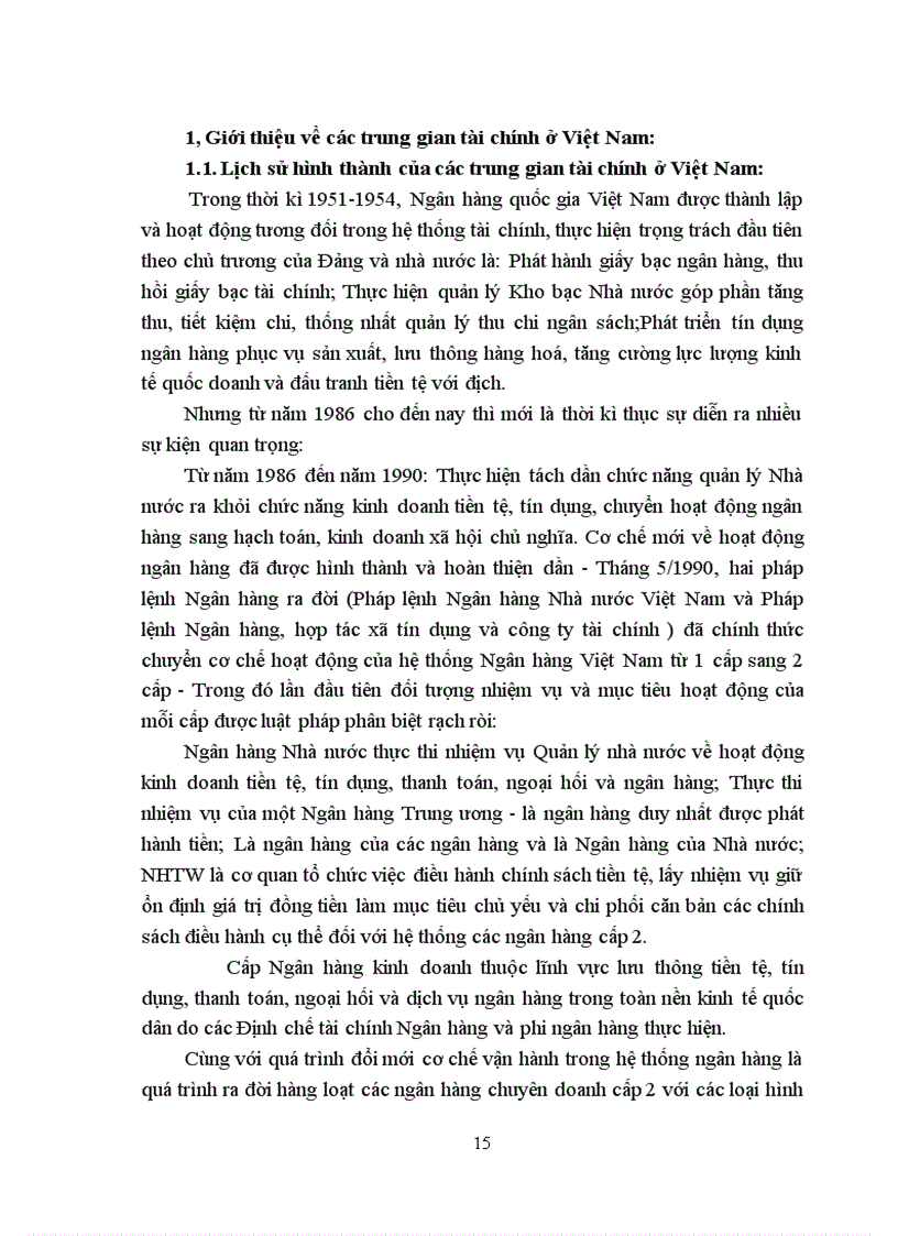 image for page Nghiên cứu những hoạt động cơ bản của các tổ chức tài chính trung gian ở Việt Nam giai đoạn 2003-2008