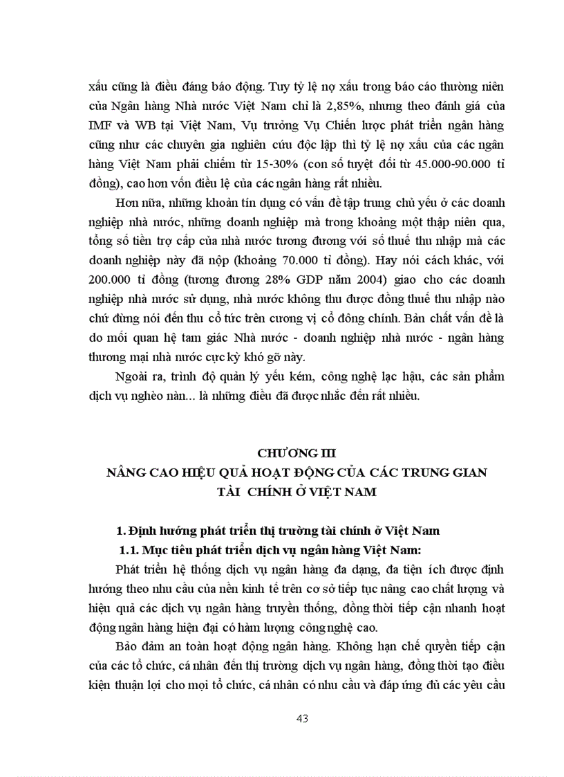 image for page Nghiên cứu những hoạt động cơ bản của các tổ chức tài chính trung gian ở Việt Nam giai đoạn 2003-2008