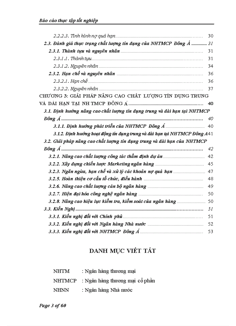 image for page Nâng cao chất lượng tín dụng trung và dài hạn tại ngân hàng thương mại cổ phần đông a