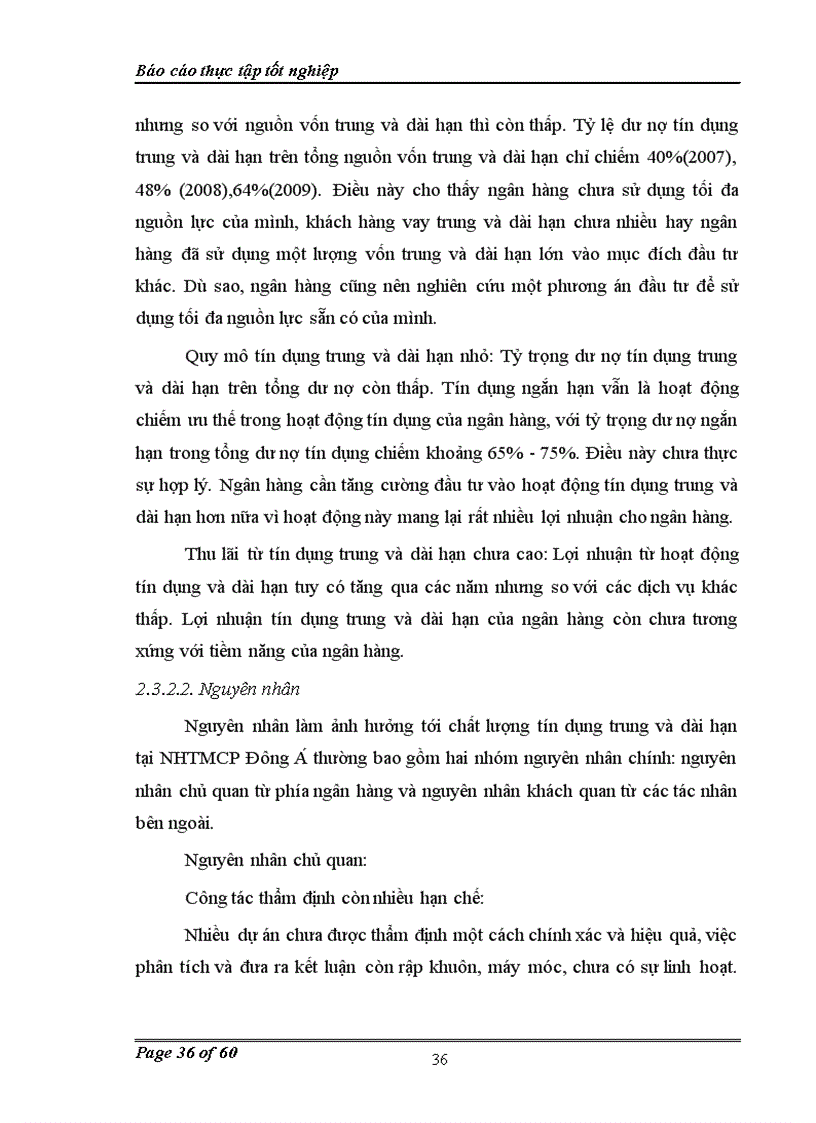 image for page Nâng cao chất lượng tín dụng trung và dài hạn tại ngân hàng thương mại cổ phần đông a