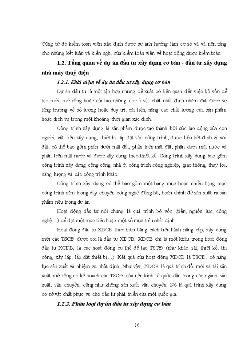 image for page Vận dụng kiểm toán hoạt động vào kiểm toán đầu tư xây dựng nhà máy thuỷ điện do kiểm toán nhà nước thực hiện