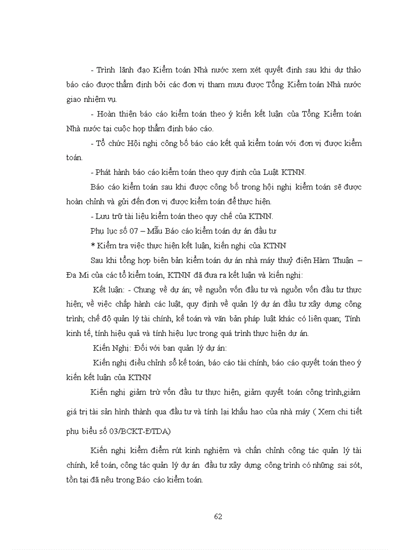 image for page Vận dụng kiểm toán hoạt động vào kiểm toán đầu tư xây dựng nhà máy thuỷ điện do kiểm toán nhà nước thực hiện