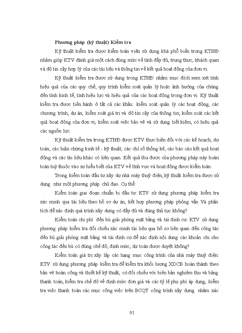 image for page Vận dụng kiểm toán hoạt động vào kiểm toán đầu tư xây dựng nhà máy thuỷ điện do kiểm toán nhà nước thực hiện