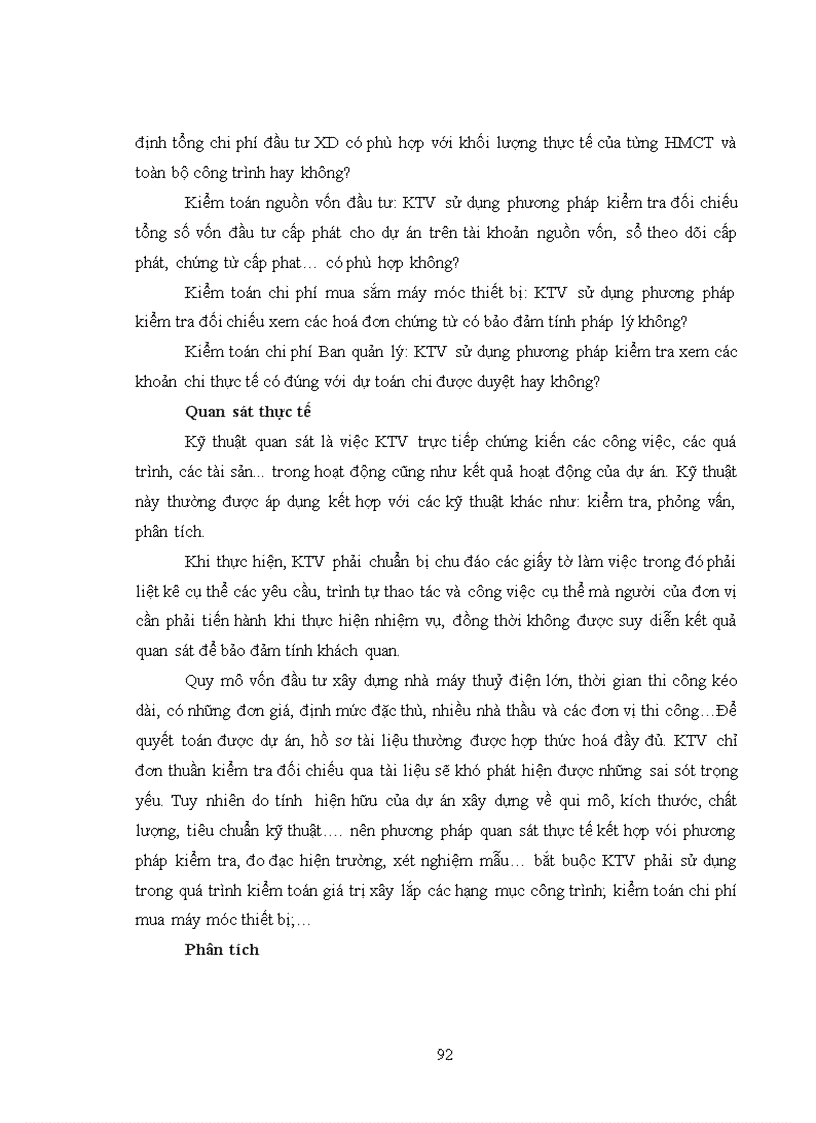 image for page Vận dụng kiểm toán hoạt động vào kiểm toán đầu tư xây dựng nhà máy thuỷ điện do kiểm toán nhà nước thực hiện