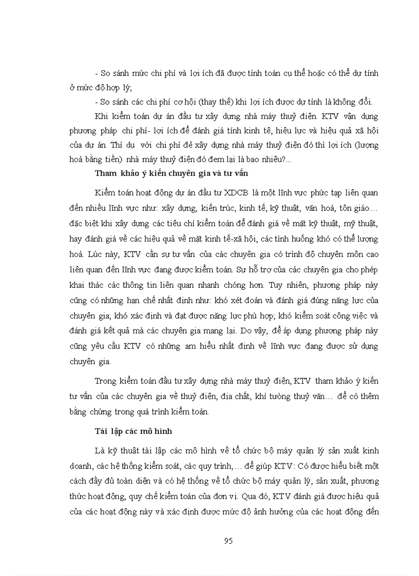 image for page Vận dụng kiểm toán hoạt động vào kiểm toán đầu tư xây dựng nhà máy thuỷ điện do kiểm toán nhà nước thực hiện