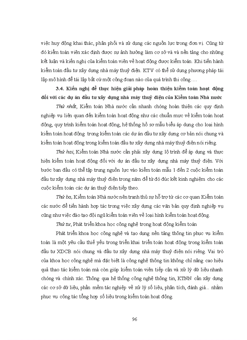 image for page Vận dụng kiểm toán hoạt động vào kiểm toán đầu tư xây dựng nhà máy thuỷ điện do kiểm toán nhà nước thực hiện