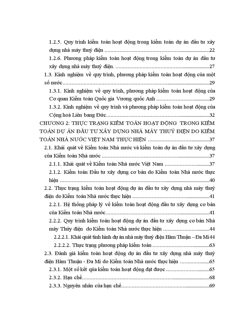 image for page Vận dụng kiểm toán hoạt động vào kiểm toán đầu tư xây dựng nhà máy thuỷ điện do kiểm toán nhà nước thực hiện