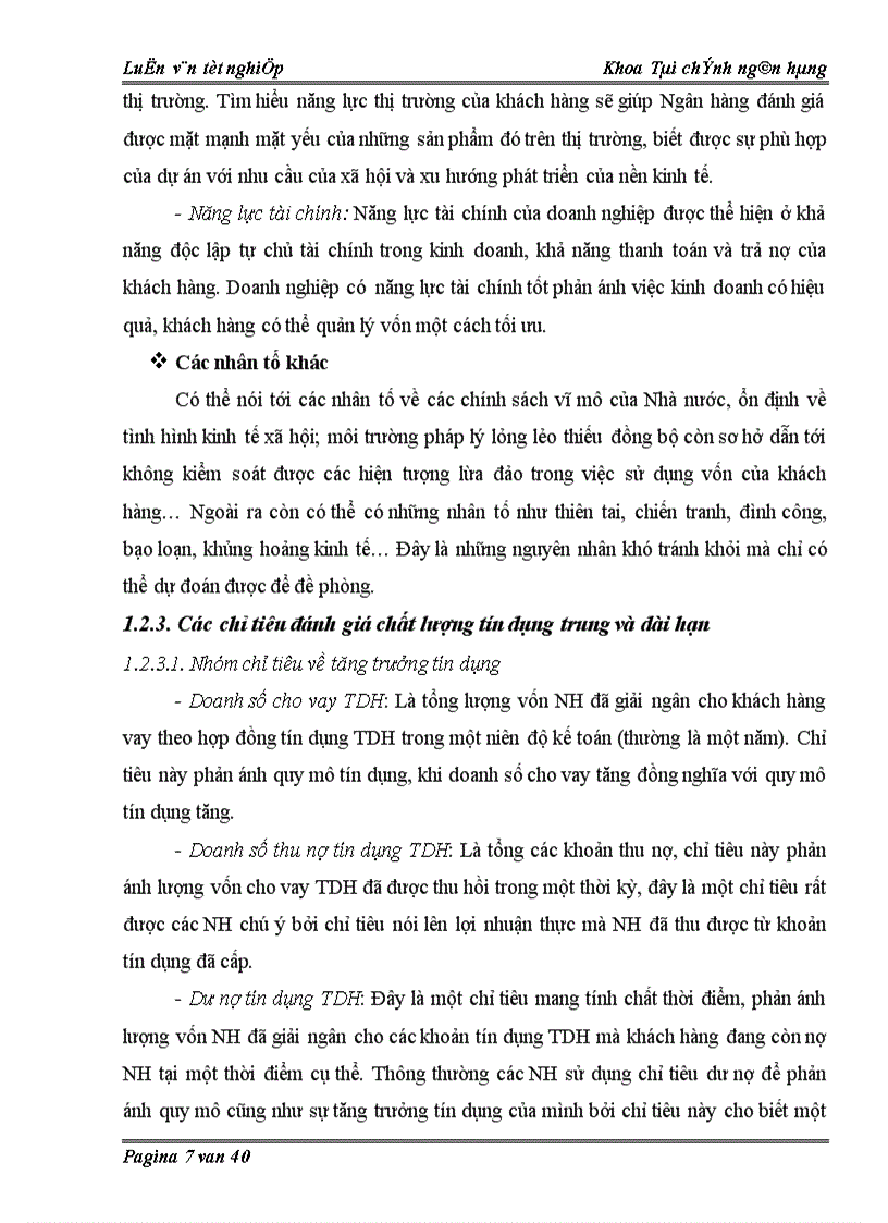 image for page Giải pháp nâng cao chất lượng tín dụng trung và dài hạn tại Chi nhánh NHNo&PTNT huyện Tiên Du, tỉnh Bắc Ninh