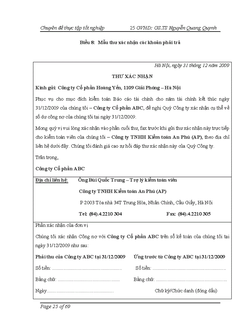 image for page Vận dụng các kỹ thuật thu thập bằng chứng kiểm toán trong kiểm toán báo cáo tài chính do Công ty TNHH Kiểm toán An Phú thực hiện