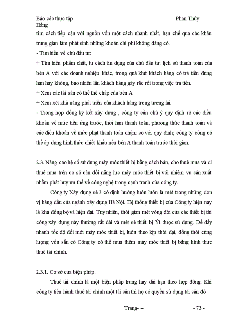 image for page Một số biện pháp nhằm nâng cao hiệu quả sử dụng vốn tại Công ty Xây dựng số 3 Hà Nôi
