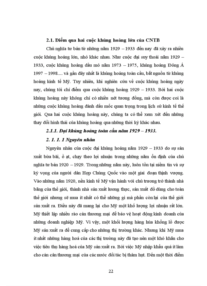 image for page Khủng hoảng kinh tế trong các nước tư bản