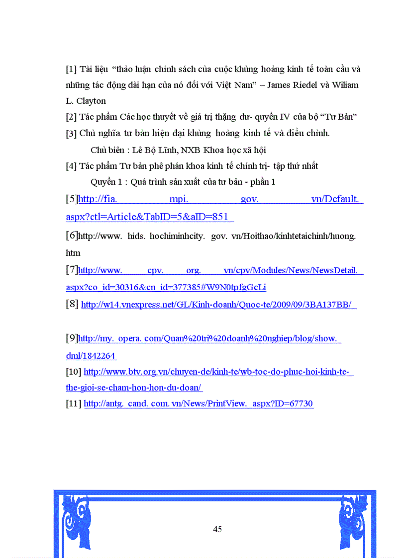 image for page Khủng hoảng kinh tế trong các nước tư bản