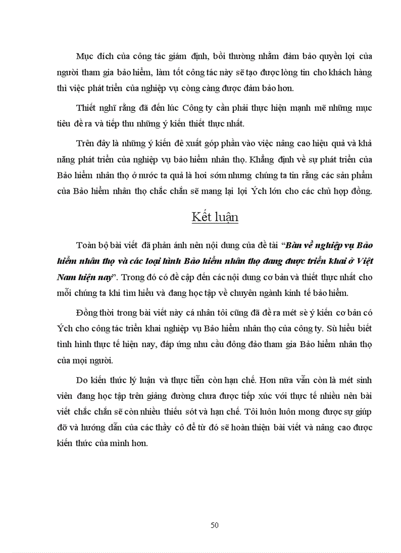 image for page Bàn về nghiệp vụ Bảo hiểm nhân thọ và các loại hình Bảo hiểm nhân thọ đang được triển khai ở Việt Nam hiện nay 1