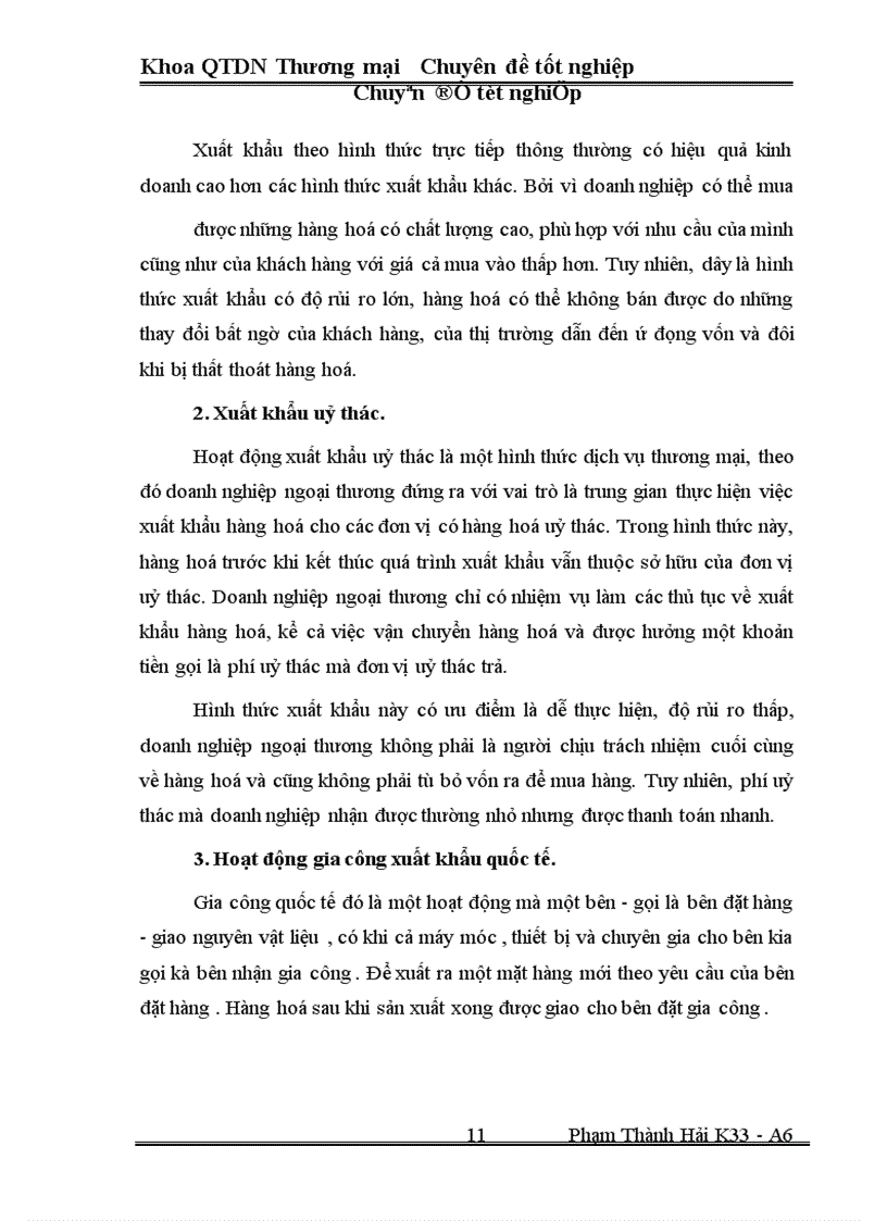 image for page Một số Biện pháp thúc đẩy hoạt động xuất khẩu ở Công ty xuất nhập khẩu Hà Tây