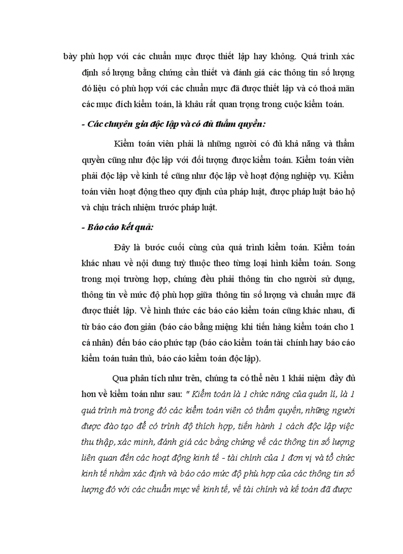Phân tích khái niệm kiểm toán từ đó nêu rõ nội dung về các chức năng của kiểm toán và kết luận về bản chất của kiểm toán 1