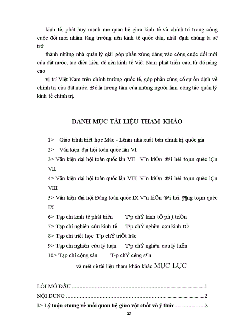 image for page Mối quan hệ biện chứng giữa vật chất và ý thức trong nền kinh tế nước ta hiện nay 1