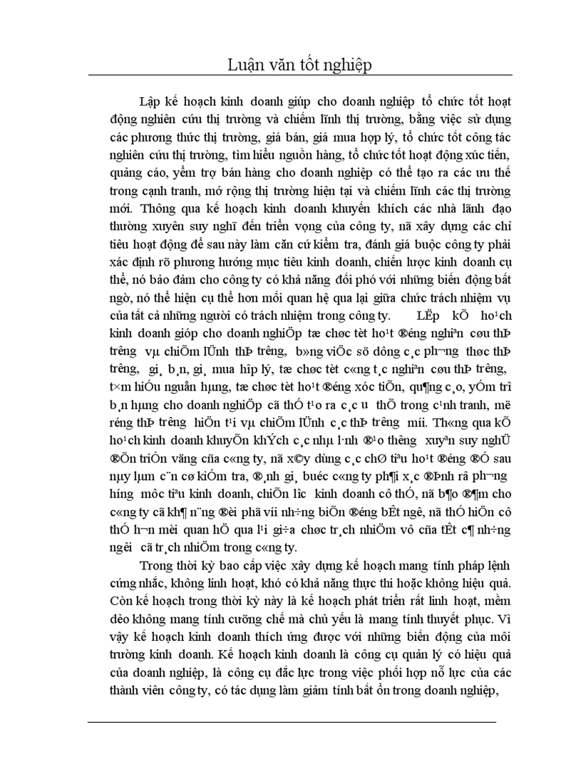 image for page Hoàn thiện công tác xây dựng và thực hiện kế hoạch bán hàng tại công ty CP Vật Tư BVTV Hoà Bình