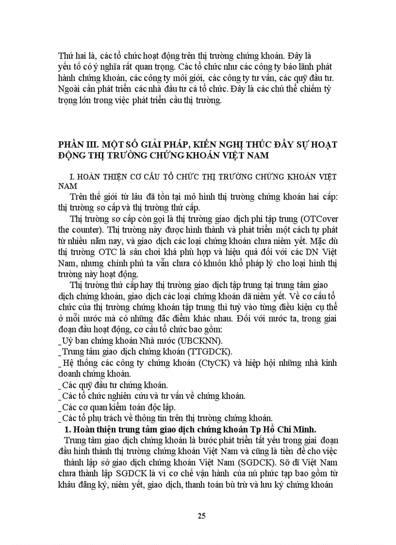 image for page Một số giải pháp phát triển thị trường chứng khoán Việt Nam 1
