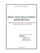 Thực trạng biến động và những nhân tố ảnh hưởng đến giá của cổ phiếu STB 1