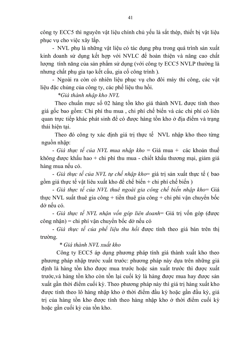 image for page Hạch toán nguyên vật liệu tại Công ty xây lắp và xây dựng số 5 1