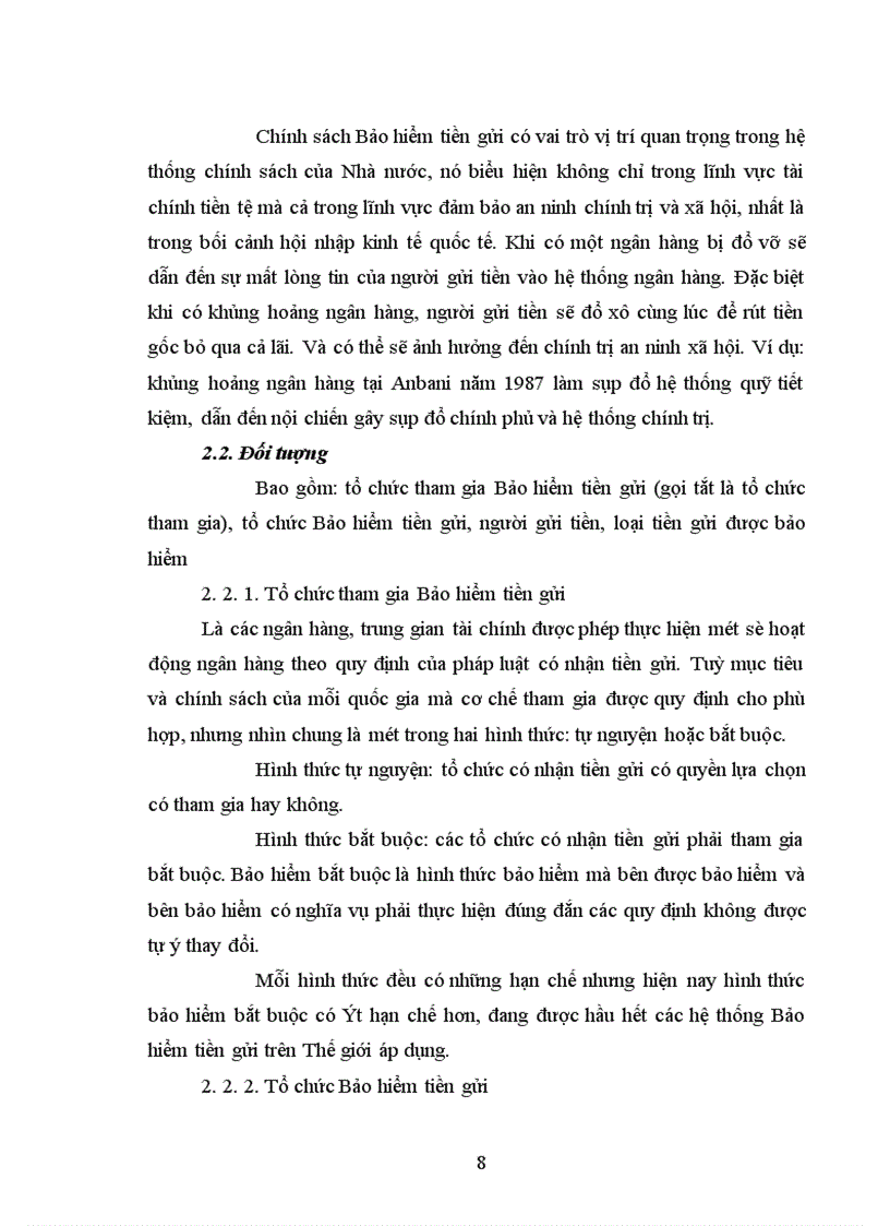 image for page Thực trạng hoạt động bảo hiểm tiền gửi ở Việt nam và một số nước trên thế giới bài học kinh nghiệm 1