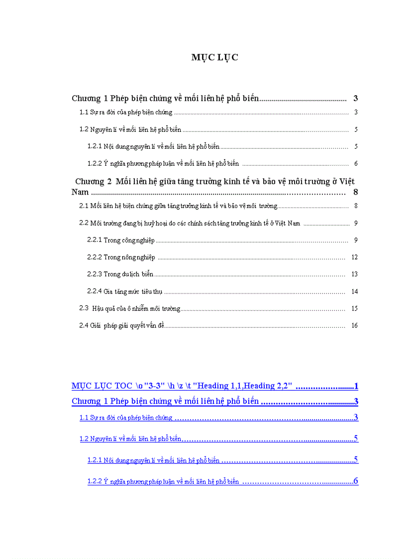 image for page Phép biện chứng về mối liên hệ phổ biến và vận dụng phân tích mối liên hệ giữa tăng trưởng kinh tế với bảo vệ môi trường sinh thái ở Việt Nam