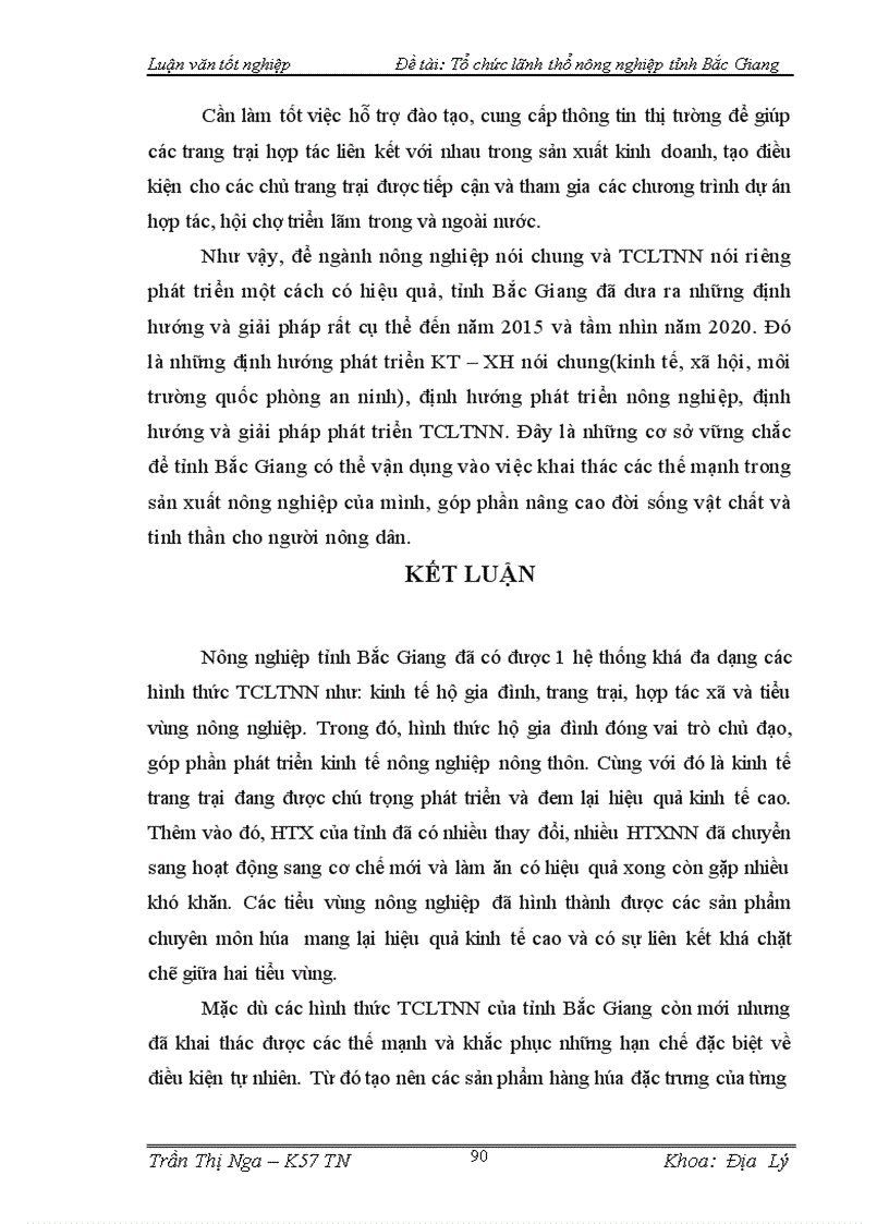 image for page Tổ chức lãnh thổ nông nghiệp tỉnh Bắc Giang