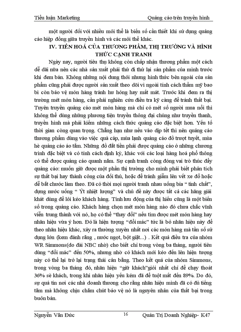 image for page Marketing Quảng cáo trên truyền hình